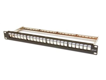 OEM modulárny patch panel 24port 1U vhodný pre UTP i FTP keystony PATCHP24PNEOU/F