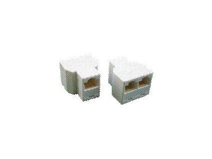 DATACOM Dvojspojka 3x RJ45 8p8c Cat5E (3 x Female) 4204