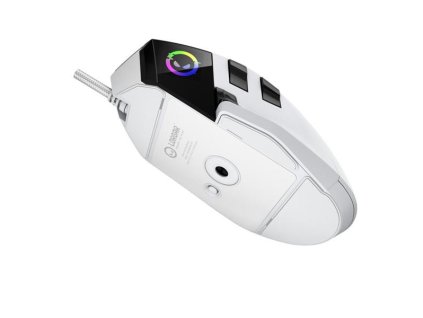 Lorgar MSP80, profi herná myš, 8 progr. tlač., senzor Pixart PAW3395, 26.000 DPI, režim podsv. RGB, biela LRG-MSP80WH