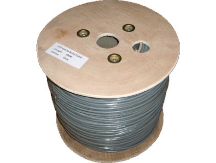 DATACOM UTP drôt CAT5E PVC 500m cievka šedý 1102