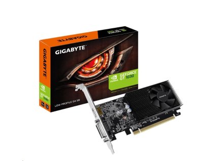 GIGABYTE VGA NVIDIA GT 1030 Low Profile D4 2G, 2GB DDR4, 1xHDMI, 1xDVI GV-N1030D4-2GL