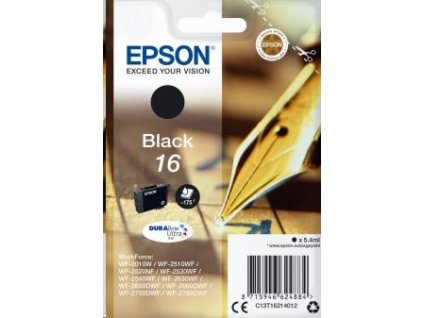 Atrament EPSON čierny Singlepack "Pen" Black 16 DURABrite Ultra Ink C13T16214012