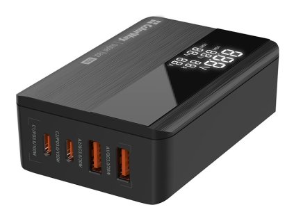 COLORWAY USB nabíječka/ 2x USB-A/ 2x USB-C/ 100W/ Černá CW-CHS041PD-BK