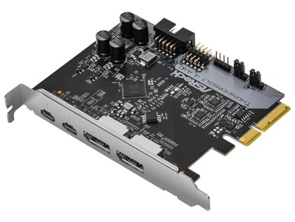 ASRock Thunderbolt 4 AIC R2.0 / PCI-E 3.0 / Intel JHL8540 Thunderbolt 4 Controller / 2x Thunderbolt 4 / 2x DP IN THUNDERBOLT 4 AIC R2.0