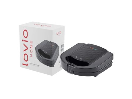 LOVIO Toaster, Kontaktný elektrický gril, 750W, či LVSM001BK