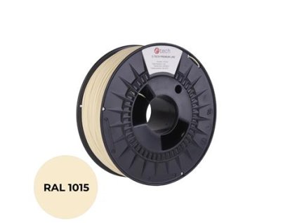Tlačová struna (filament) C-TECH PREMIUM LINE, PLA, slonová kosť svetlá, RAL1015, 1,75mm, 1kg 3DF-P-PLA1.75-1015