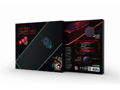 Gembird podložka pod hernú myš s 5 x LED svetelným efektom, veľkosť L, čierna MP-GAMELED-L