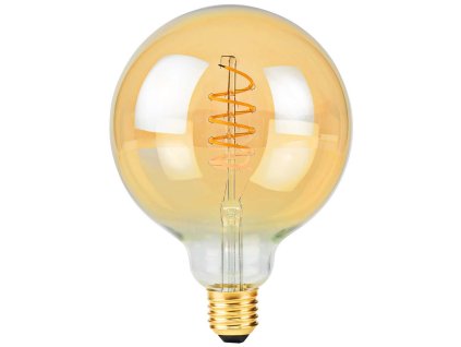 NEDIS LED žárovka E27/ G95/ 3,8 W/ 220 V/ 250 lm/ 2100 K/ stmívatelná/ extra teplá bílá/ retro styl LBE27G95GD