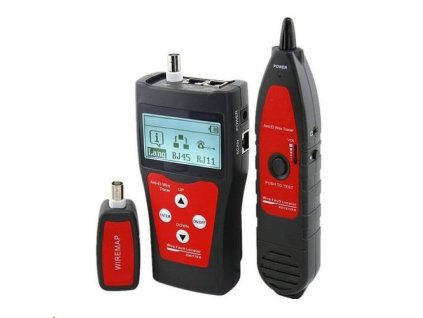 LAN Cable Tester TLCD76 s LCD, koax, Cat3/Cat5E/Cat6, UTP/STP, USB, sonda LANTESTLCD76-SONDA