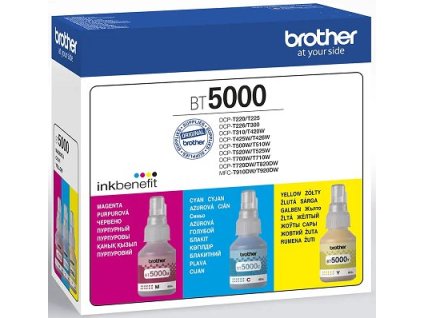 atramentová náplň BROTHER BT-5000 C/M/Y Pack DCP-T300/T500W/T700W 3x (5000 str.) BT5000CLVAL