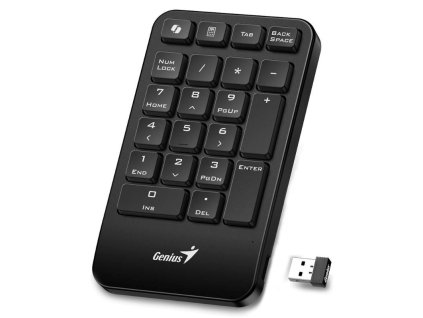 GENIUS Numerická klávesnice NumPad 1000/ Bezdrátová 2.4GHz/ Copilot/ černá 31320003401