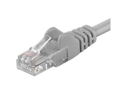 PremiumCord Patch kábel UTP RJ45-RJ45 level 5e 0.5m šedá sputp005