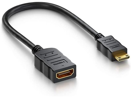 PromiumCord Flexi adaptér HDMI Typ A samica - mini HDMI Typ C samec pre ohybné zapojenie kphdma-34