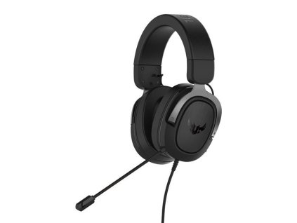 ASUS sluchátka TUF Gaming H3 Gun Metal, Gaming Headset, černo-šedá 90YH028G-B1UA00