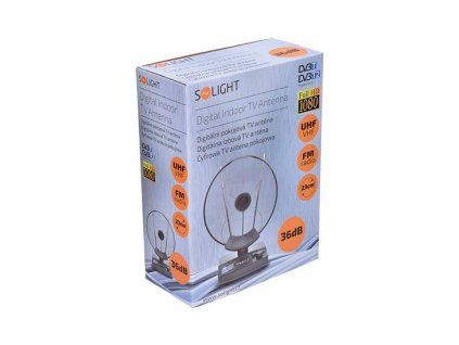 Solight izbová anténa, priemer 23cm, max. zosilnenie: 36dB HP04