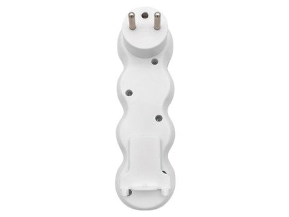Solight rozbočovač s podperou, 3 x 10A, biely, vypínač P102