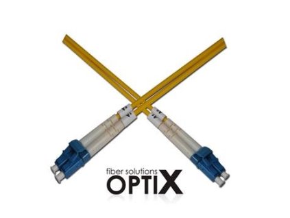 Optický duplex kabel 09/125, LC/LC, LSOH, (OS2), G657A, 0,5m 0724