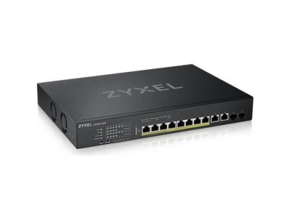 ZyXEL XS1930-12HP, 8-port Multi-Gigabit Smart Managed PoE 375Watt 802.3BT Switch, 2x 10GbE, 2 SFP+ Uplink XS1930-12HP-ZZ0101F