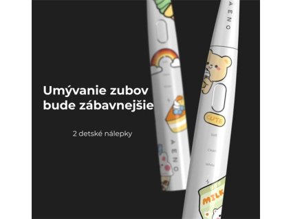 AENO sonická zubná kefka DB7, Biela, 3 módy,1 kefka+nálepky, 30 000 ot/min, 100 dní bez nabíjania, IPX7 ADB0007
