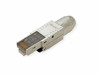 Roline Konektor 8/8 RJ45 cat.6a, 10Gbit, na drôt aj lanko, montáž bez klieští AWG 22-27 21170325
