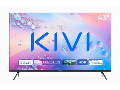 KIVI TV 43U760QB, 43" (108cm), HD LED TV, AndroidTV 11, Black, 3840x2160, 60 Hz,2x8W, 33 kWh/1000h ,HDMI ports 2 43U760QB
