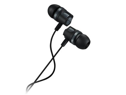 Canyon EP-3, pohodlné slúchadlá do uší, pre smartfóny, integr. mikrofón a ovládanie, čierne + šedé prvky CNE-CEP3DG