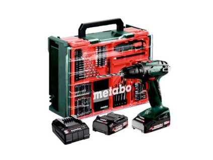 Metabo BS 18 Set, Mobilná dielňa v kufríku, 74-dielna Mobilná dielňa v kufríku, 18V 2x2Ah LiPOWER; Nabíjačka SC 36 602207710
