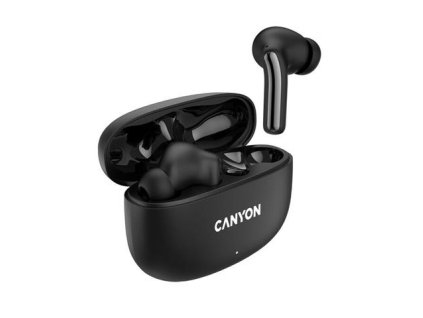 Canyon TWS-9, OnGo 9, True Wireless Stereo BT 5.4 slúchadlá do uší, 6 + 24h výdrž, nabíjacia stanica v kazete, čierne CNS-TWS9B