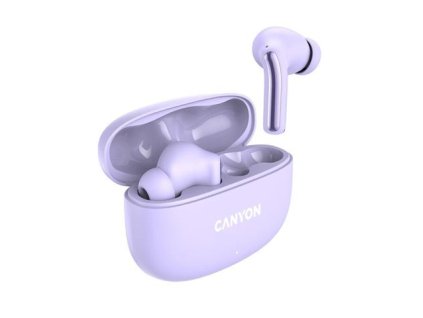 Canyon TWS-9, OnGo 9, True Wireless Stereo BT 5.4 slúchadlá do uší, 6 + 24h výdrž, nabíjacia stanica v kazete, fialové CNS-TWS9P