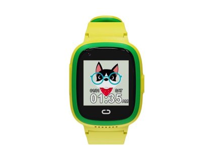Canyon KW-48, Sunny, smart hodinky pre deti, far. displ., 4G Aud./Vid. volania, GPS tracking, IP67, 512MB, 7 hier, žlté CNE-KW48YG