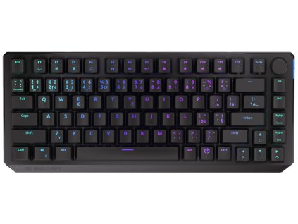 Endorfy herní klávesnice Thock 75% Wireless Black /RGB/ black sw. / bezdrátová / CZ / SK lay. / zkrácená /černá EY5C008
