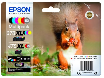 Epson Multipack 6 colours 478XL Claria Photo HD C13T379D4010