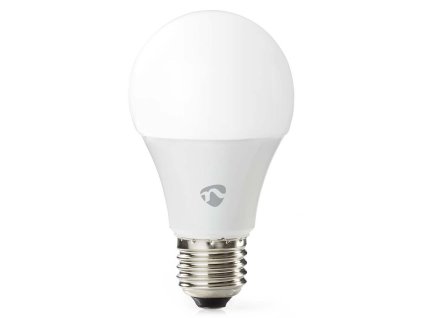 NEDIS Wi-Fi chytrá LED žárovka/ E27/ A60/ 9W/ 230V/ 806lm/ teplá až studená bílá/ 2700 - 6500K/ bílá WIFILRW10E27
