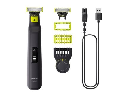 Philips OneBlade Pro 360 QP6542/15 zastřihovač, voděodolný, 3 nástavce, akumulátorový provoz QP6542/15