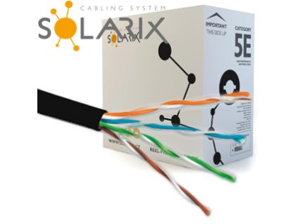 SOLARIX kábel vonkajší UTP PE CAT5E 305m/balenie SXKD-5E-UTP-PE