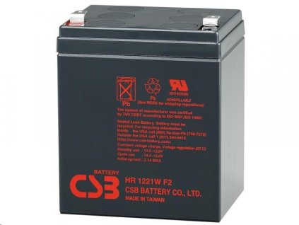 Olovená batéria CSB 12V 5,1Ah HighRate F2 (HR1221WF2) PBCS-12V005,1-F2AH