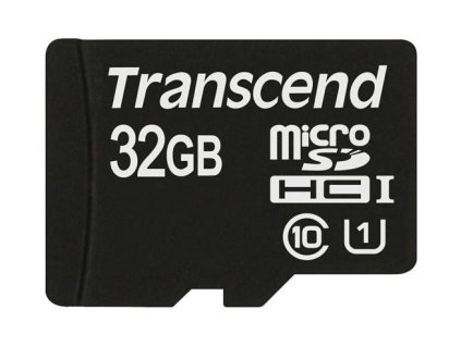 Karta TRANSCEND MicroSDHC 32GB Premium, Class 10 UHS-I 300x, bez adaptéra TS32GUSDCU1