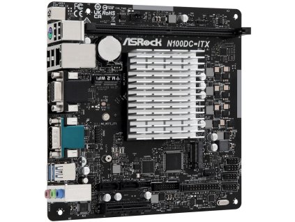 ASRock N100DC-ITX / Alder Lake N100 / 1x DDR4 DIMM / VGA / HDMI / Mini-ITX 90-MXBLM0-A0UAYZ