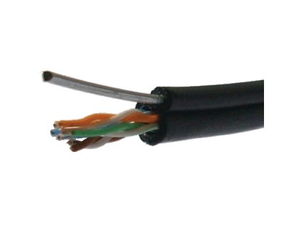 DATACOM UTP drôt Cat5e 305m samonosný OUTDOOR blk 1106