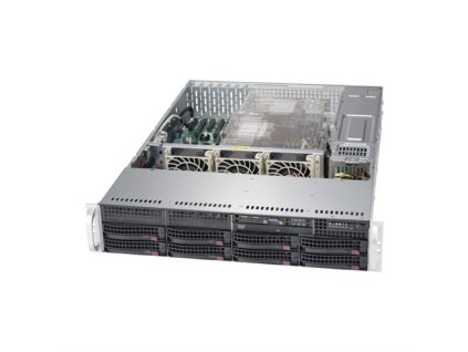Supermicro 2U server, AMD EPYC 730 16c, 2x 32GB DDR4, 800 GB NVMe, 8x 24TB Seagate X24, TPM, 720W, MS Win Svr 2025 16c CSE-825TQC-R1K0_config