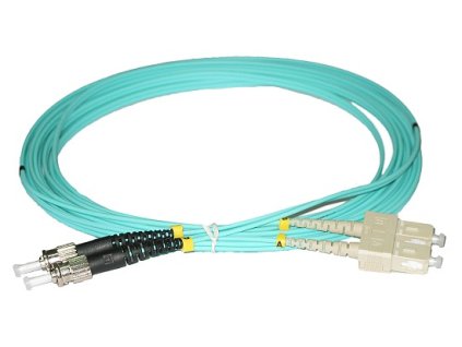 XtendLan FO patch ST-SC 5m 50/125 duplex OM3, LS0H FOP-STSC-D-5-50-OM3