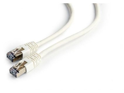 Gembird patch kábel Cat6 FTP, 1 m, biely PP6-1M/W
