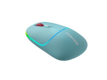 Canyon MW-22, 2v1 bezdrôtová optická myš Bluetooth / Wireless USB, 800/1200/1600 DPI, 4 tlač, azúrová CNS-CMSW22DC