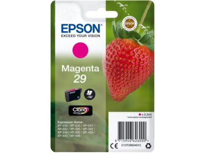 EPSON Singlepack Magenta 29 Claria Home Ink C13T29834012