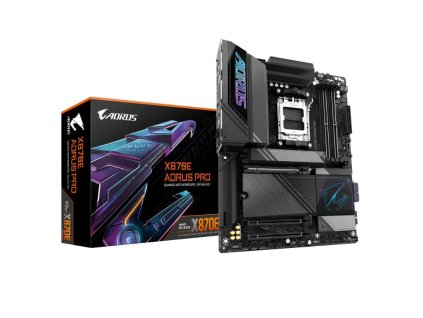 GIGABYTE MB Sc AM5 X870E AORUS PRO, AMD X870, 4xDDR5, 2xHDMI, 2xThunderbolt, WiFi X870E AORUS PRO