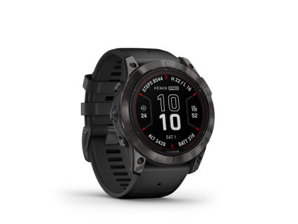 GARMIN Fénix 7X Pro, Sapphire, Solar, Black Band 010-02778-11