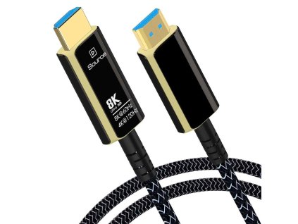 PremiumCord Ultra High Speed ??HDMI 2.1 optický fiber kábel 8K @ 60Hz, pozlátené 25m kphdm21t25