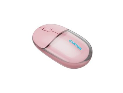 Canyon On Click 24, 2v1 bezdrôtová optická myš Bluetooth / 2.4 GHz, 1.200 dpi, akumulátor 5.000 mAh, ružová CNS-CMSW24P