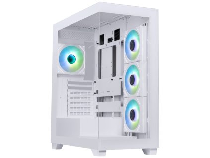 BitFenix skříň CETO / ATX / 4x 120mm ARGB fan / 2x USB 3.0 / USB-C / tvrzené sklo / bílá BFC-CET-500-WWGSK-4A