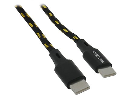 PATONA kabel USB-C/USB-C, Power delivery 30W, opletený, 60cm PT1811